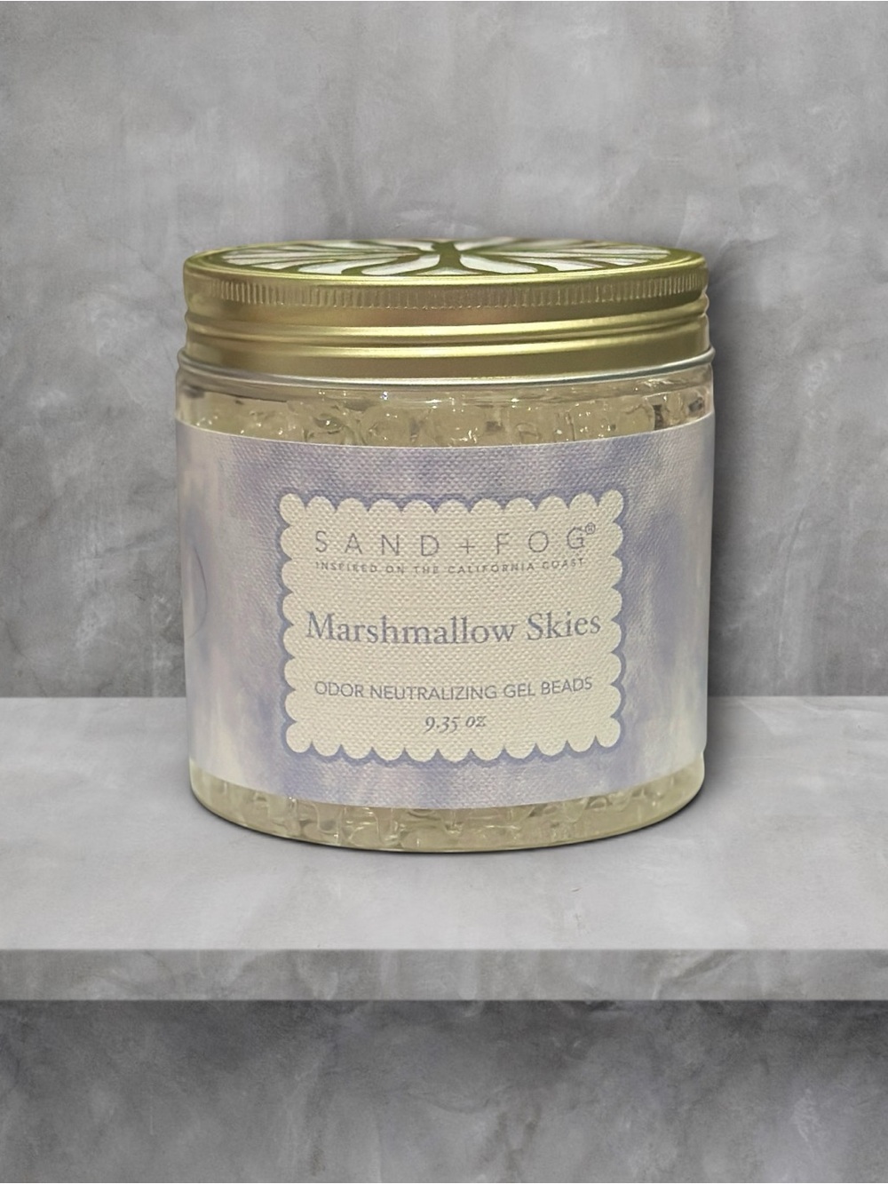 Sand + Fog Marshmallow Skies Odor Neutralizing Gel Beads- single, limited edit.